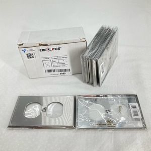 Stainless 10 PACK 1 Gang Duplex Receptacle Stainless Steel, 3”x5”